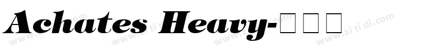 Achates Heavy字体转换